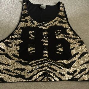 Pink all sequin tank